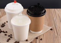 Customize Your Logo on 12oz 16oz Double Wall Paper Coffee Cups with Lids