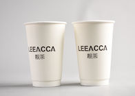 tazas de café de papel aisladas impresas logotipo disponible de las tazas de papel 400ml