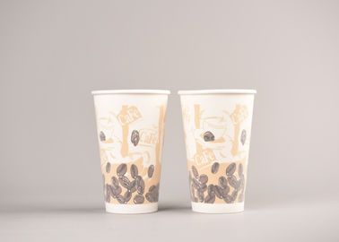 China Tazas de café de papel aisladas espuma, tazas de papel de la bebida fría a todo color de la impresión fábrica