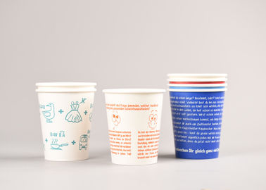 China tazas de papel frías del té del agua de 8oz 250ml reciclables con diverso tamaño fábrica