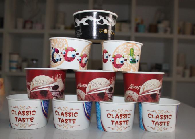 tazas de papel disponibles calificadas 8oz del helado con nuestra marca