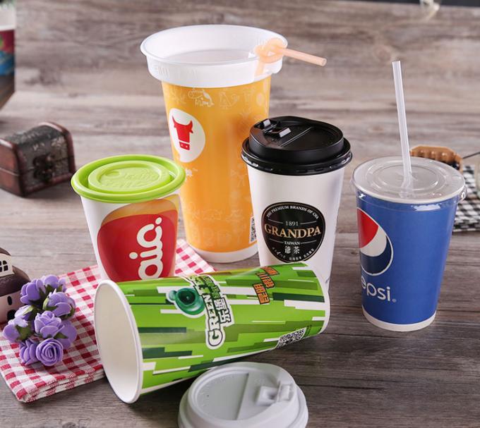 De las tazas calientes del FDA tazas de papel recicladas obedientes de Coffeee y frías de los refrigerios