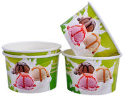 China Tazas de papel de un sólo recinto del yogurt congelado, envases de papel de la pinta del helado compañía
