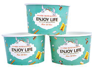 Colourful To Go Branded Ice Cream Cups Food Grade With 6- Colour Printing