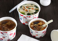 China Logotipo que imprime los envases para llevar de la sopa, envases disponibles de la sopa con las tapas compañía