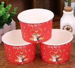 Red Wedding Insulated Disposable Soup Bowls Eco Freindly Materials