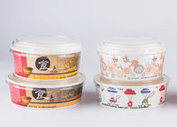 China Cuencos de sopa de papel biodegradables con el estilo personalizado tapas 6 - impresión en color compañía