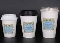Reciclado para ir tazas disponibles del café con las tapas y la paja, impresión a todo color