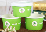 China Tazas disponibles revestidas dobles del helado del PE con las tapas, cuencos de papel del helado compañía