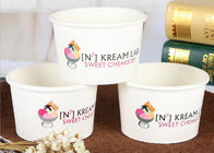 tazas de papel disponibles del helado 16oz con el logotipo reciclable de las tapas impreso
