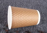 Full Colour Print To Go Branded Paper Coffee Cups Biodegradable With Plastic Cover