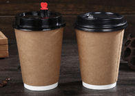 China La taza de consumición de marcado en caliente del papel/aisló las tazas de café disponibles con las tapas compañía