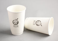 16oz que bebe las tazas de papel aisladas biodegradables para las cafeterías