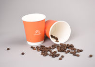 Custom Printed Insulated Paper Cups Takeaway 8 Ounce Paper Coffee Cups