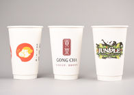 Various Sizes Custom Disposable Coffee Cups Double Walled Custom Printed Paper Cups