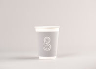 Taza de consumición de papel biodegradable para la aduana del logotipo del café impresa