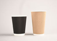 Take Away Triple Wall Cups Insulated Heat Protection Logo Custom Printing