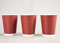 China Tazas de café disponibles acanaladas de la ondulación, tazas de café triples del papel de empapelar compañía