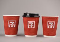 tazas de café biodegradables calientes de la categoría alimenticia de las tazas de papel/de la ondulación 16oz
