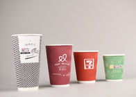 Personalized Triple Wall Cups Disposable For Hot Beverage , Food Grade Paper