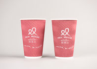 Personalized Triple Wall Cups Disposable For Hot Beverage , Food Grade Paper