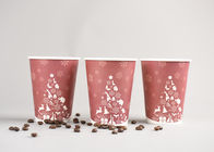 12oz reciclable disponible ir tazas de café con la cubierta plástica, color rojo