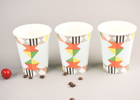 Disposable Paper Coffee Cups With Lids Leak Proof Hollow Logo Printed
