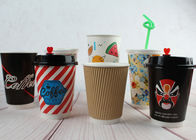 China Tazas disponibles 290ml 420ml 480ml del papel de empapelar de consumición del café doble de la taza compañía