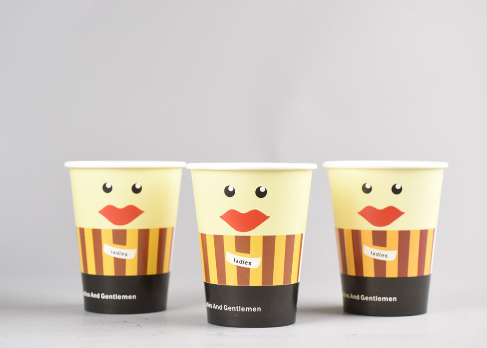 Insulated Disposable Coffee Paper Cups With Lids Single Wall Paper