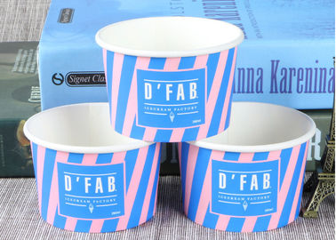 China Llévese la categoría alimenticia calificada aduana de las tazas del helado para el yogurt congelado fábrica