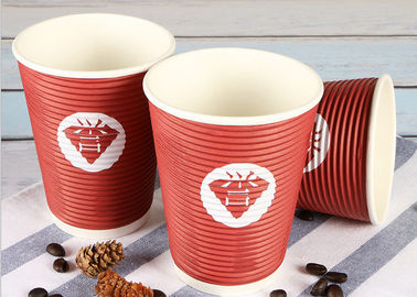 Tazas de café amistosas para llevar de Eco, tazas calientes disponibles rojas de la bebida
