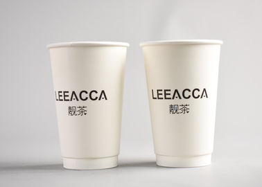 tazas de café de papel aisladas impresas logotipo disponible de las tazas de papel 400ml