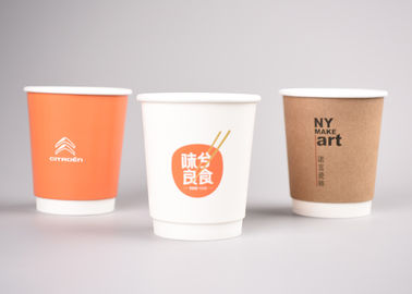 pared doble disponible promocional de las tazas de papel 8oz para el café y el té