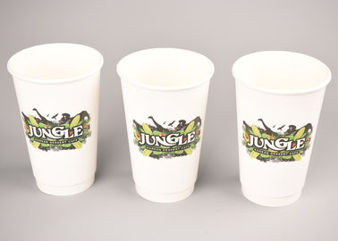 China Diversa tazas de papel impresas de las tazas de café de los tamaños aduana de pared doble disponible de encargo fábrica
