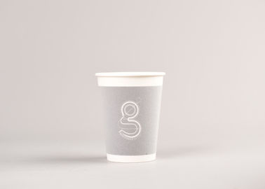 China Taza de consumición de papel biodegradable para la aduana del logotipo del café impresa fábrica