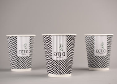 Tazas triples biodegradables de la pared para la consumición caliente/café, Eco amistoso